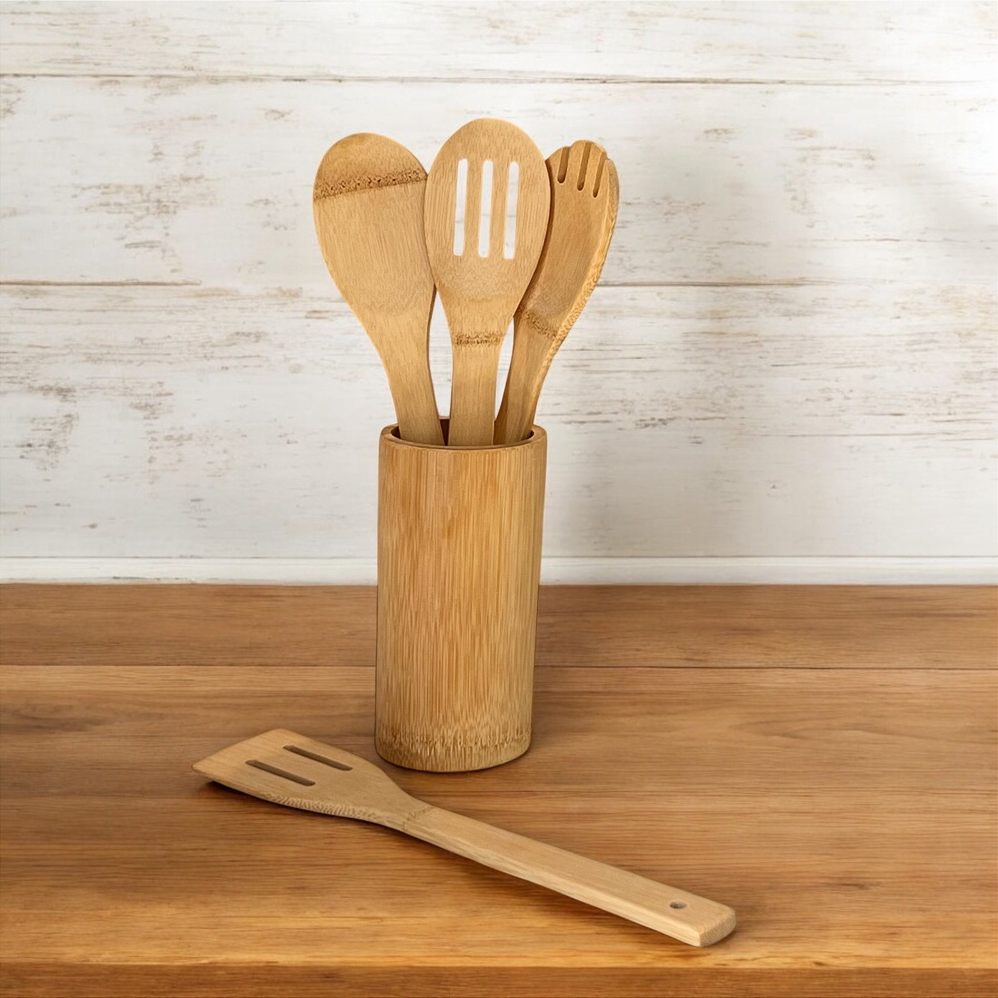 Kit Espátulas Bambu 5 peças